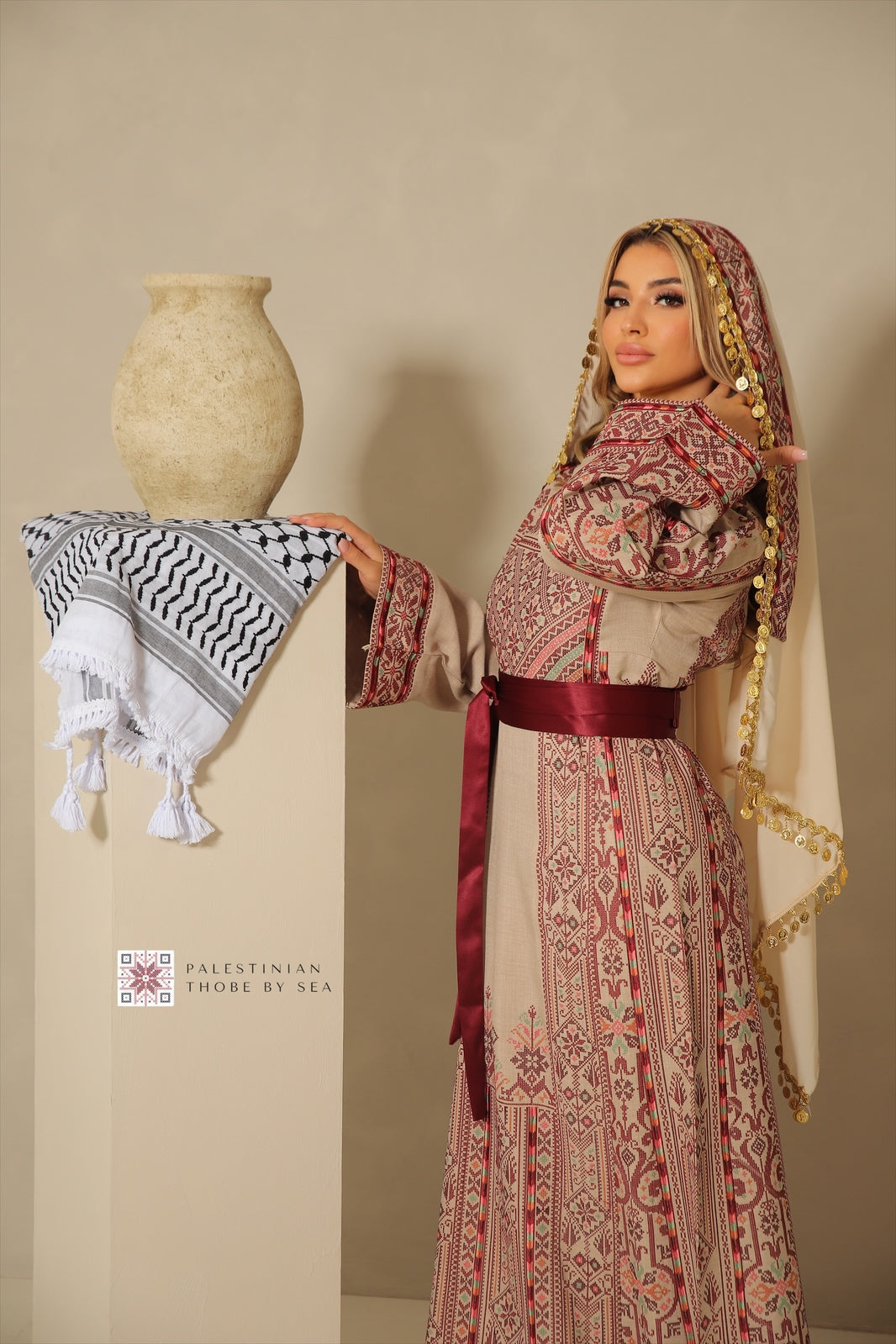 Bridal Bethlehem Date Blossom Thobe