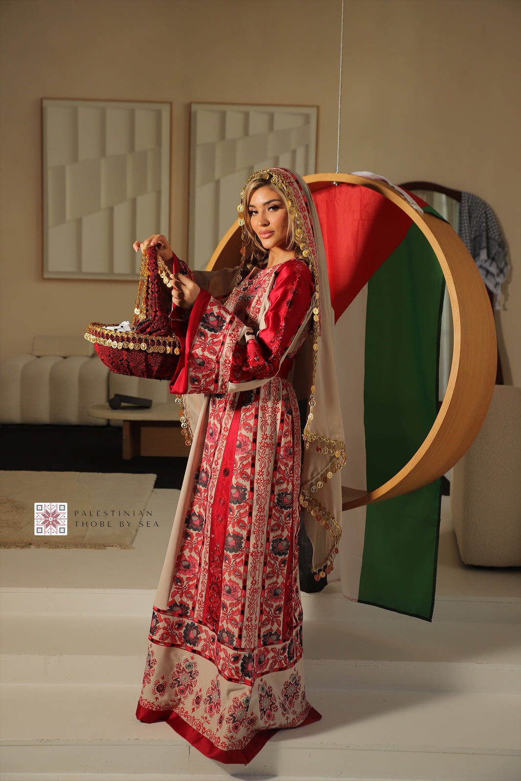 Gaza blush Thobe