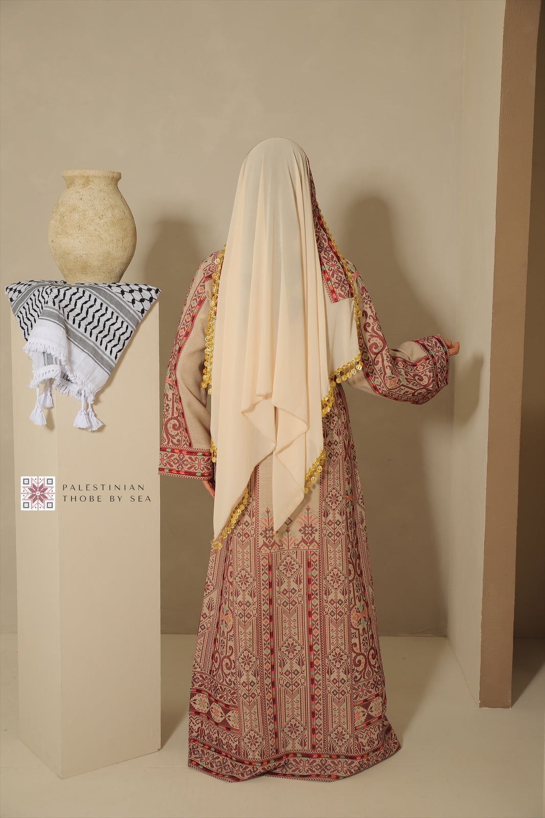 Bridal Bethlehem Date Blossom Thobe