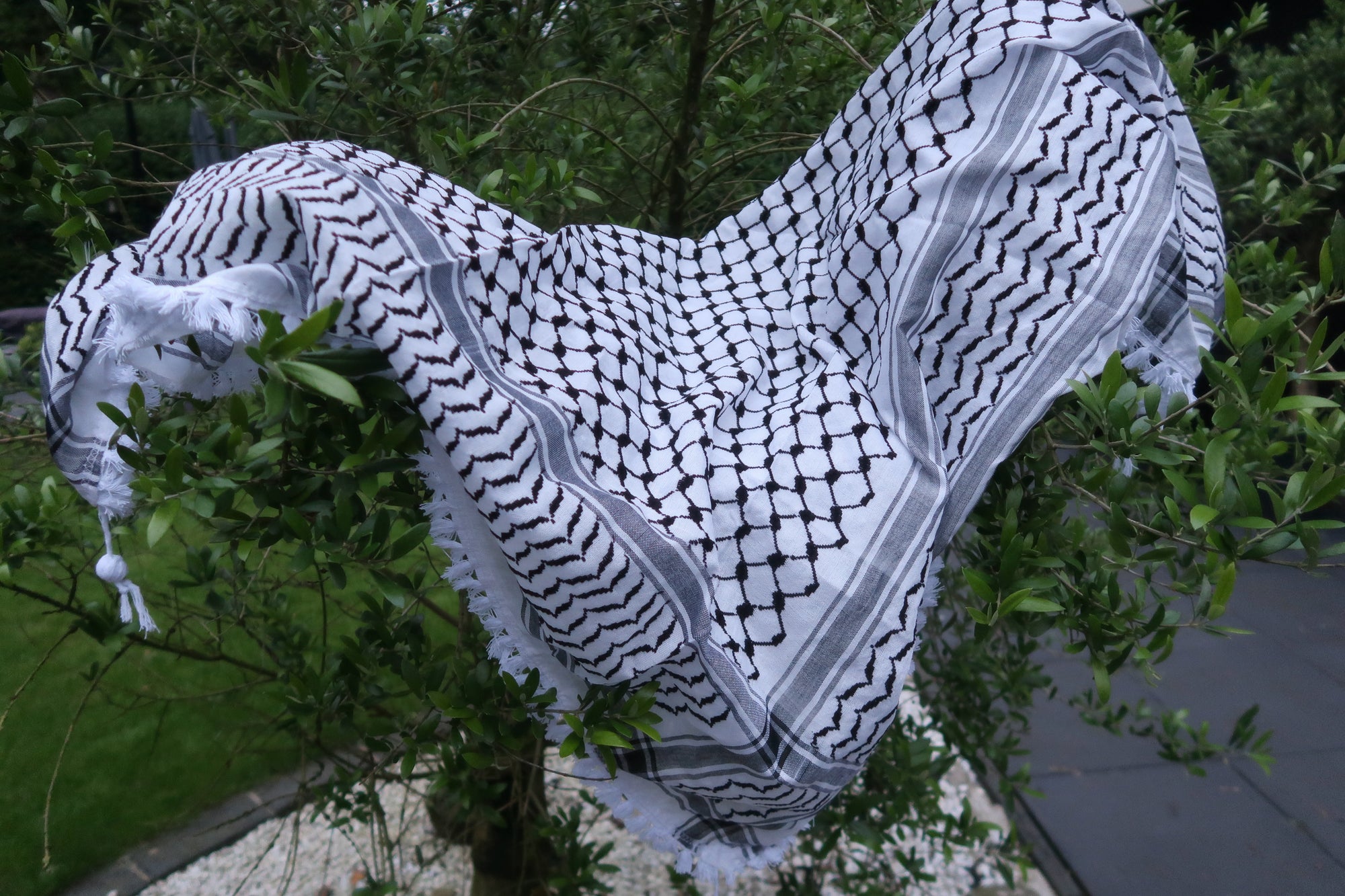 Traditional keffiyeh scarf