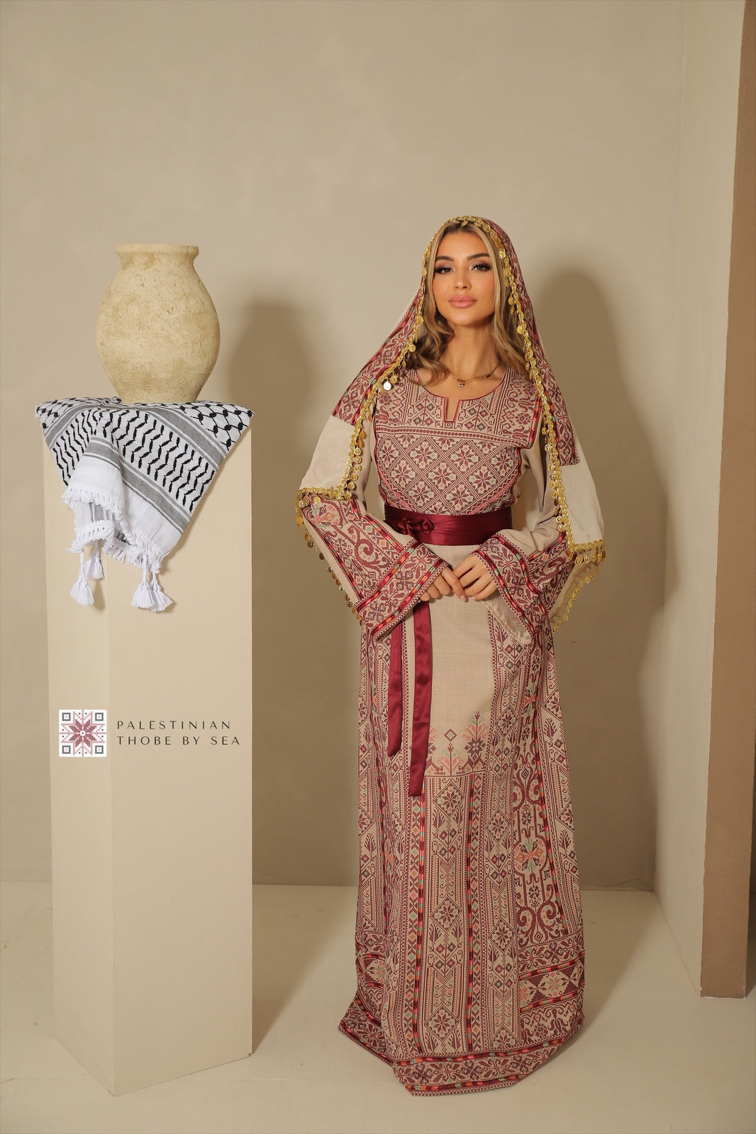 Bridal Bethlehem Date Blossom Thobe