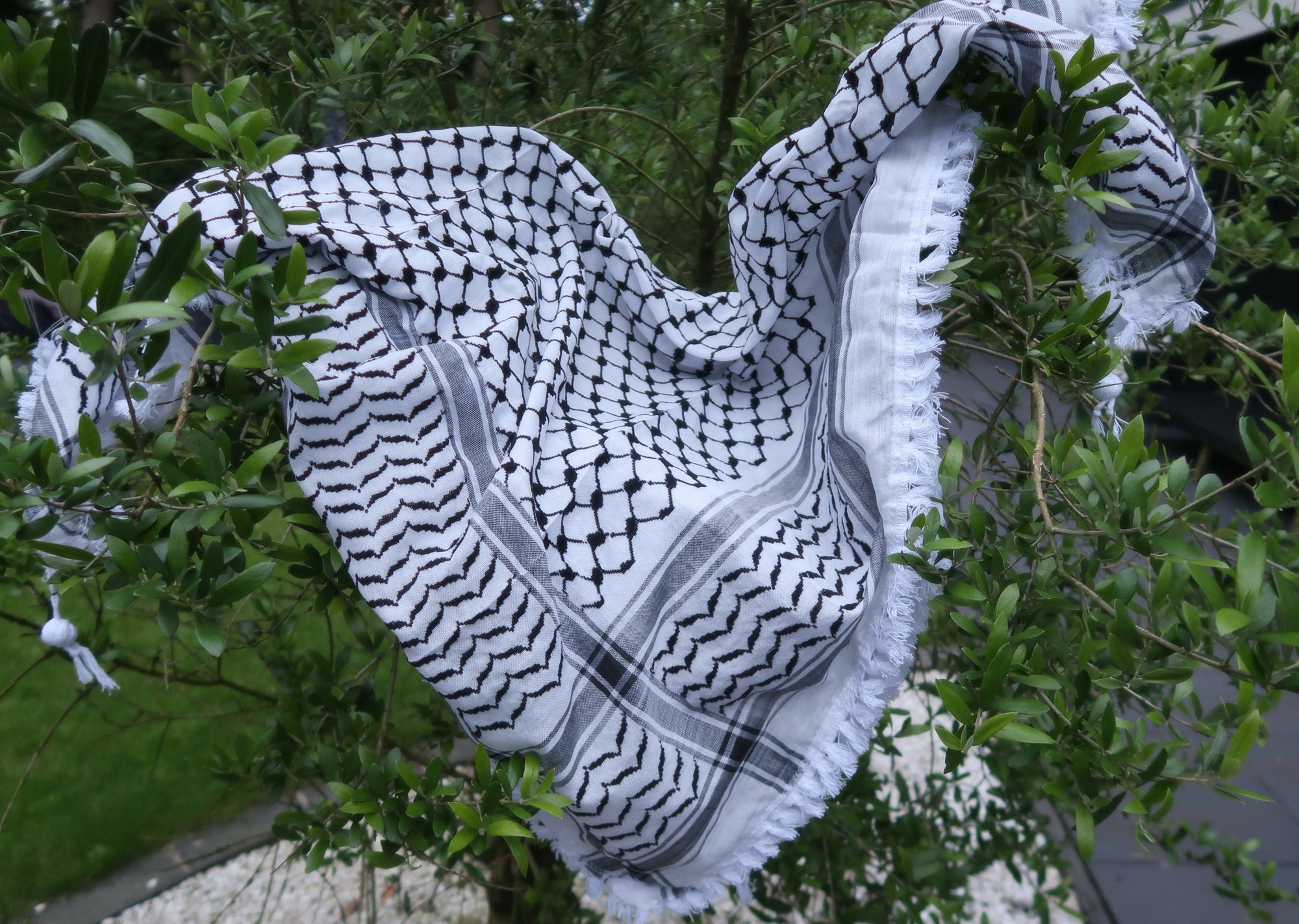 Traditional keffiyeh scarf