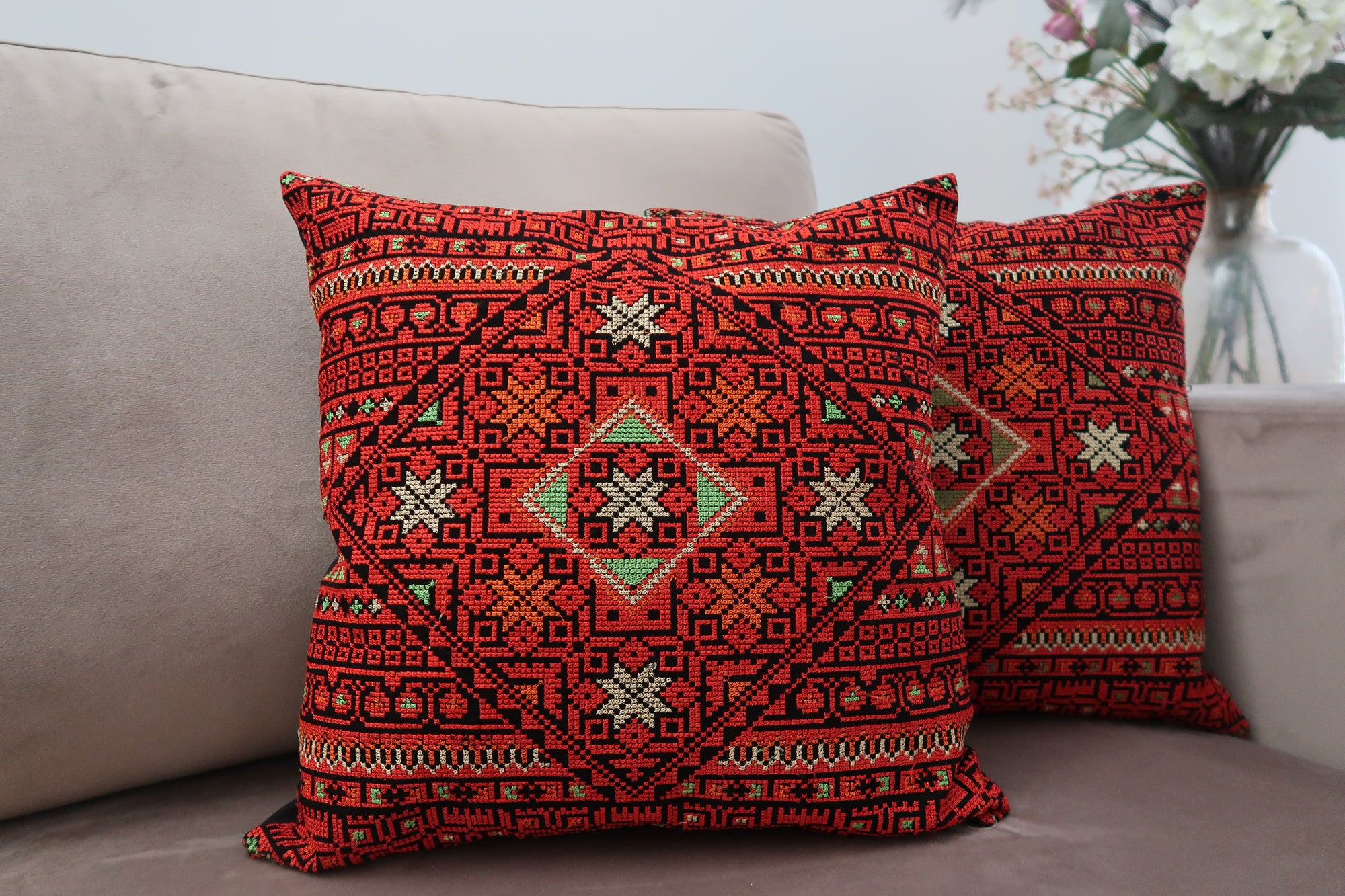 Tatreez cushion cover