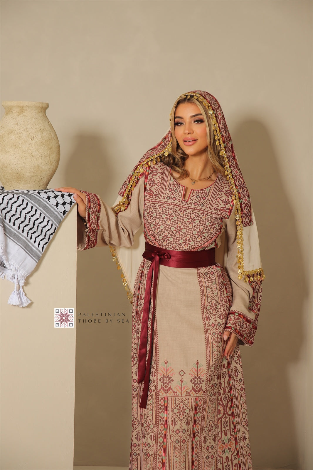 Bridal Bethlehem Date Blossom Thobe