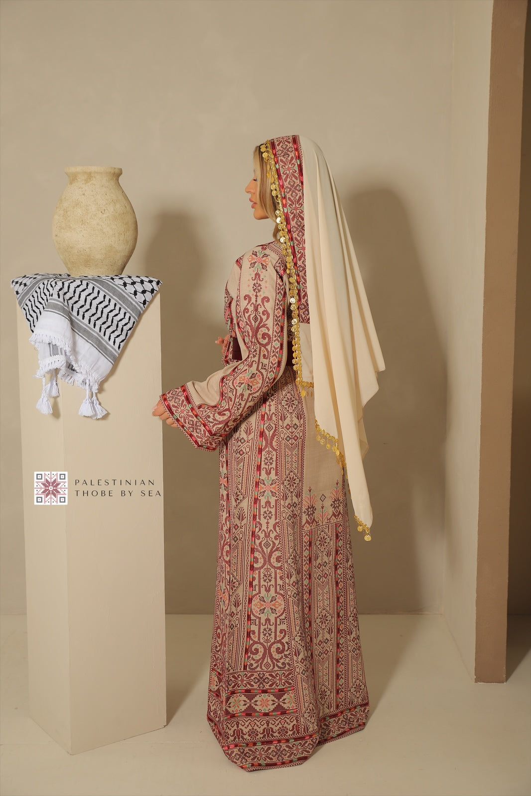 Bridal Bethlehem Date Blossom Thobe