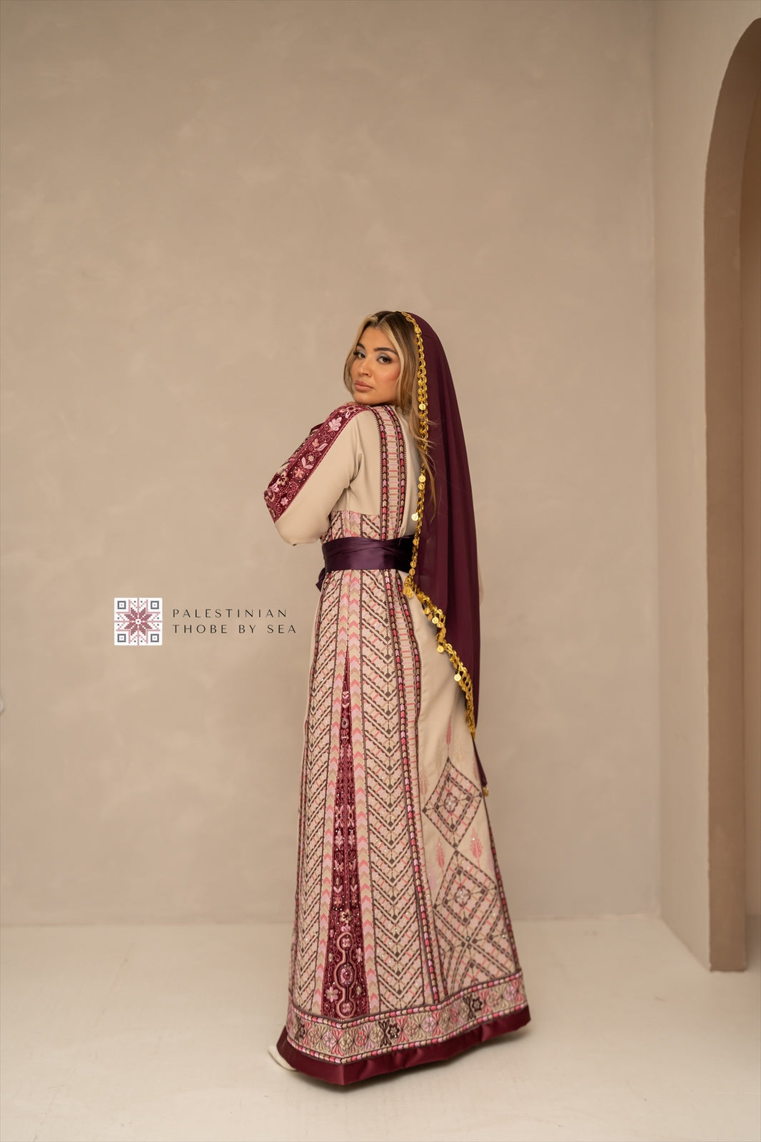 Bridal Ramallah Plum Blossom Thobe