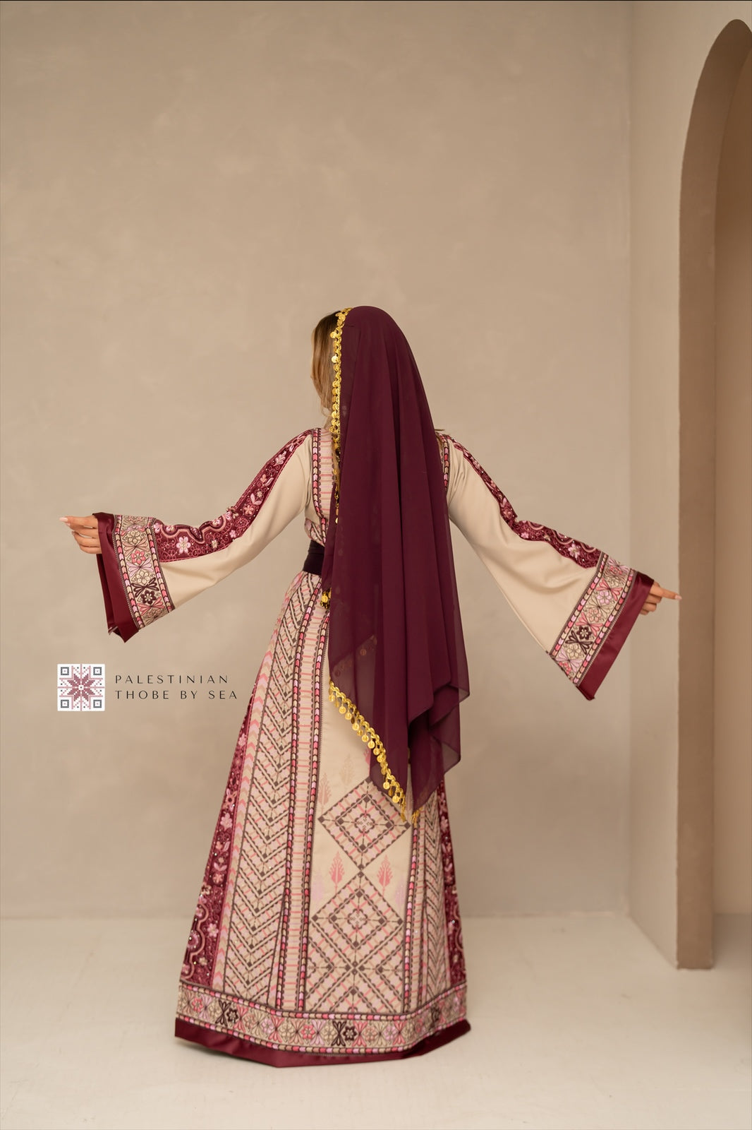 Bridal Ramallah Plum Blossom Thobe
